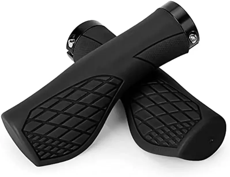 Commuting On Mountain Bike - Alloy and Rubber Bike Grips -