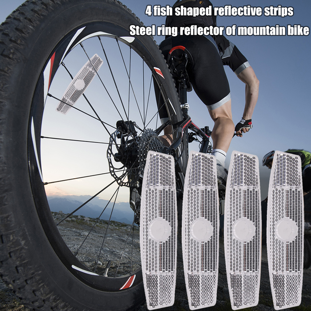 Spoke Reflector Set - 4PCS/Set Bike Spoke Reflectors Bikes Safety