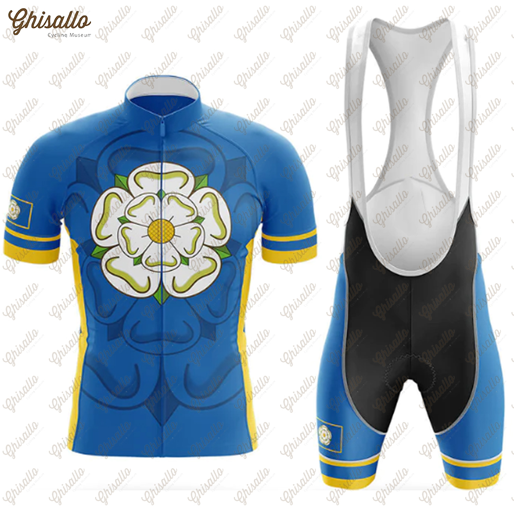 Cycling Commuter Shorts - Yorkshire Cycling Jersey Set for Men,