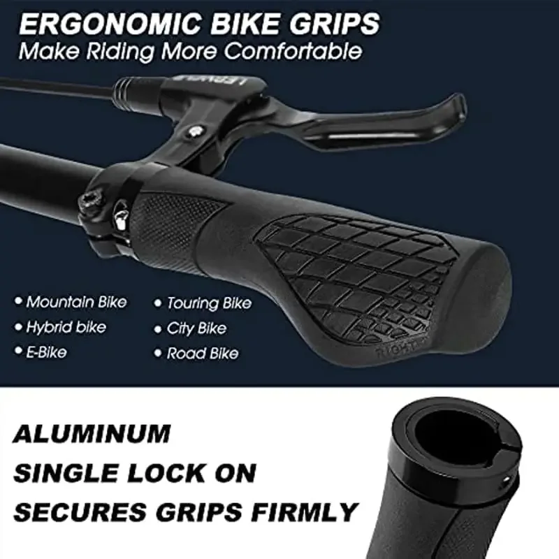 Alloy and Rubber Bike Grips -  - Commuting On Mountain Bike ulasan dan harga