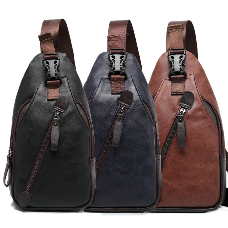 PU leather multi-pocket men's  - Cycling Commute ulasan dan harga