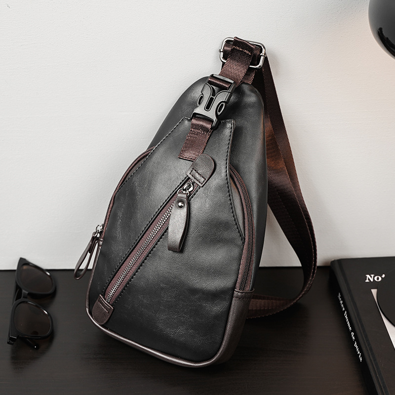 PU leather multi-pocket men's  - Cycling Commute ulasan dan harga