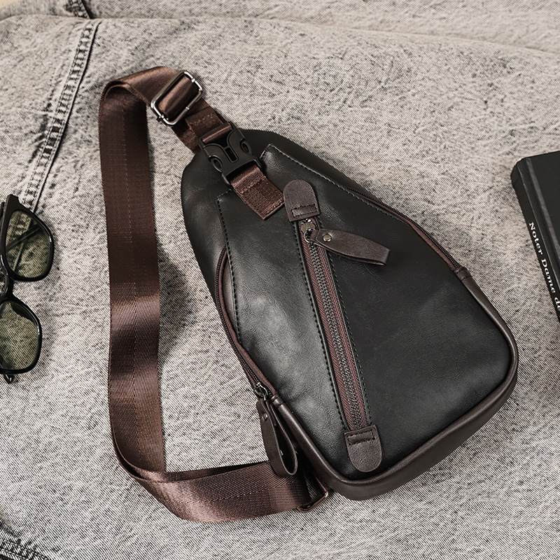 PU leather multi-pocket men's  - Cycling Commute ulasan dan harga