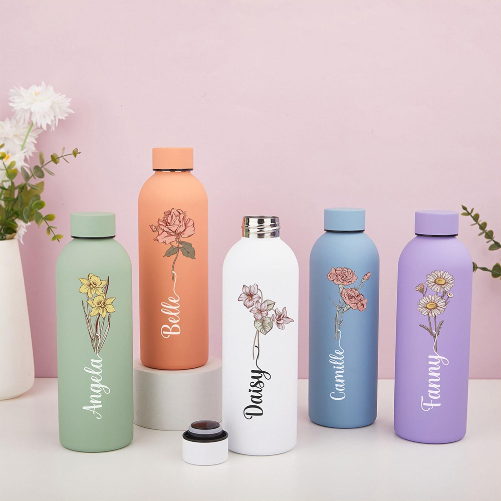 Customized floral water bottle - Commuting By Bike ulasan dan harga