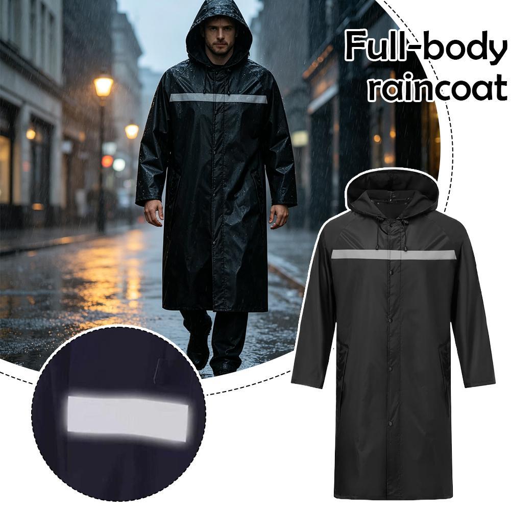 Unisex Full-Body Raincoat with - Cycling Commute In Rain ulasan dan harga