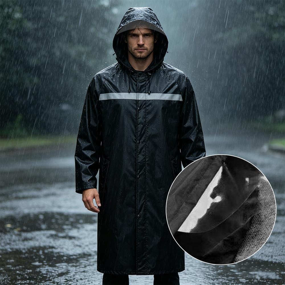 Unisex Full-Body Raincoat with - Cycling Commute In Rain ulasan dan harga