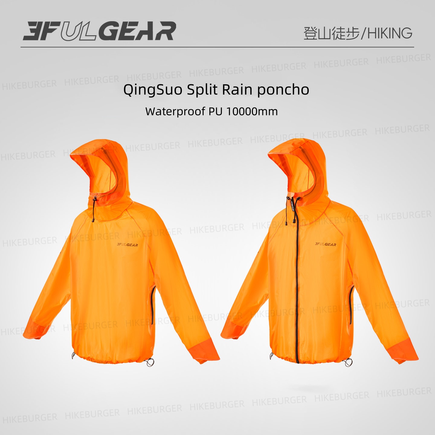 3F UL GEAR QingSuo Spilt Rain  - Cycling Rain Jacket Commute ulasan dan harga