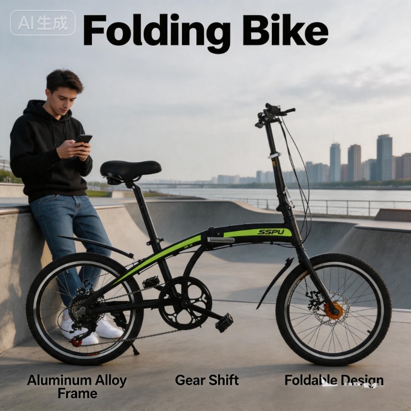 UltraLight 20 Inch Folding Bik - Commuter Biking ulasan dan harga