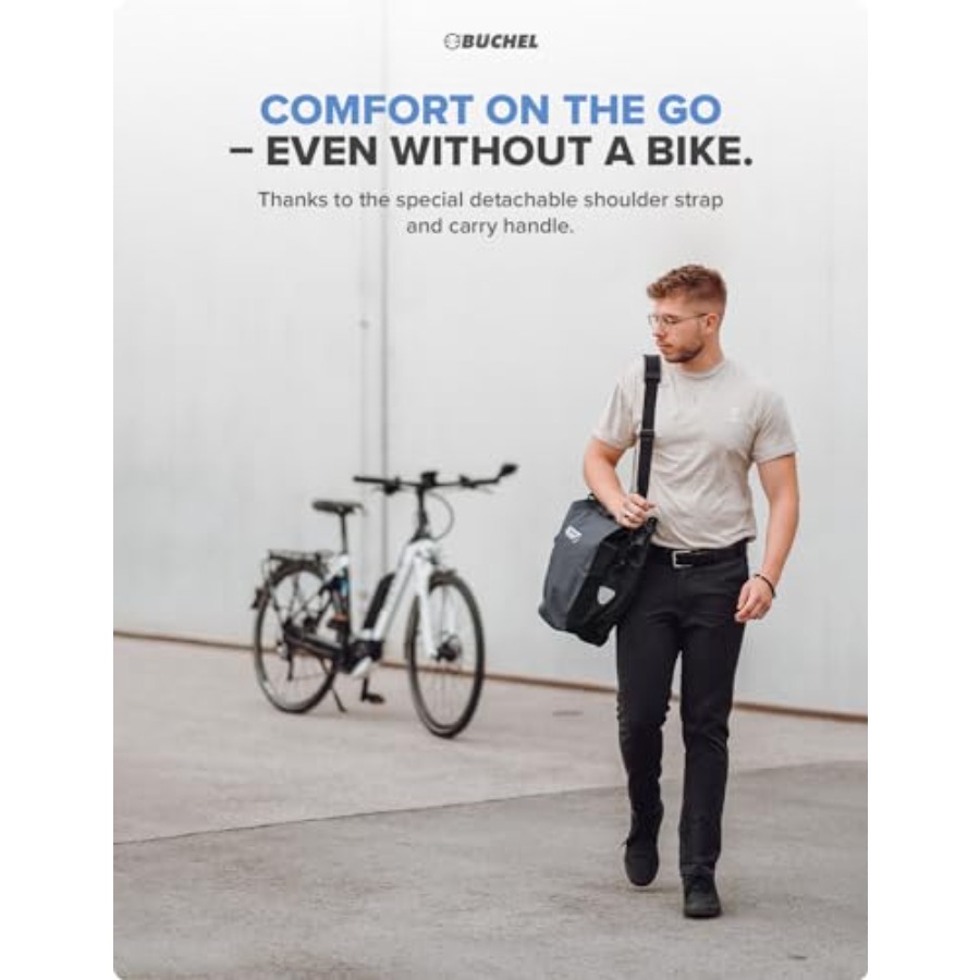 Bike pannier rack bag for groc - Waterproof Cycling Commute ulasan dan harga