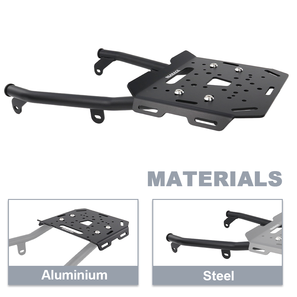 Motorcycle Top Box Carrier She - Cargo Rack Aluminum ulasan dan harga