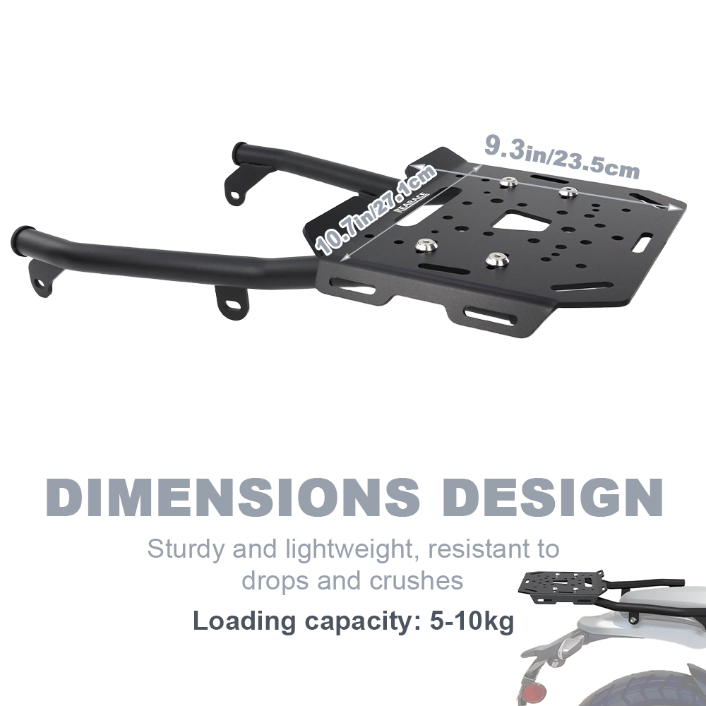 Motorcycle Top Box Carrier She - Cargo Rack Aluminum ulasan dan harga