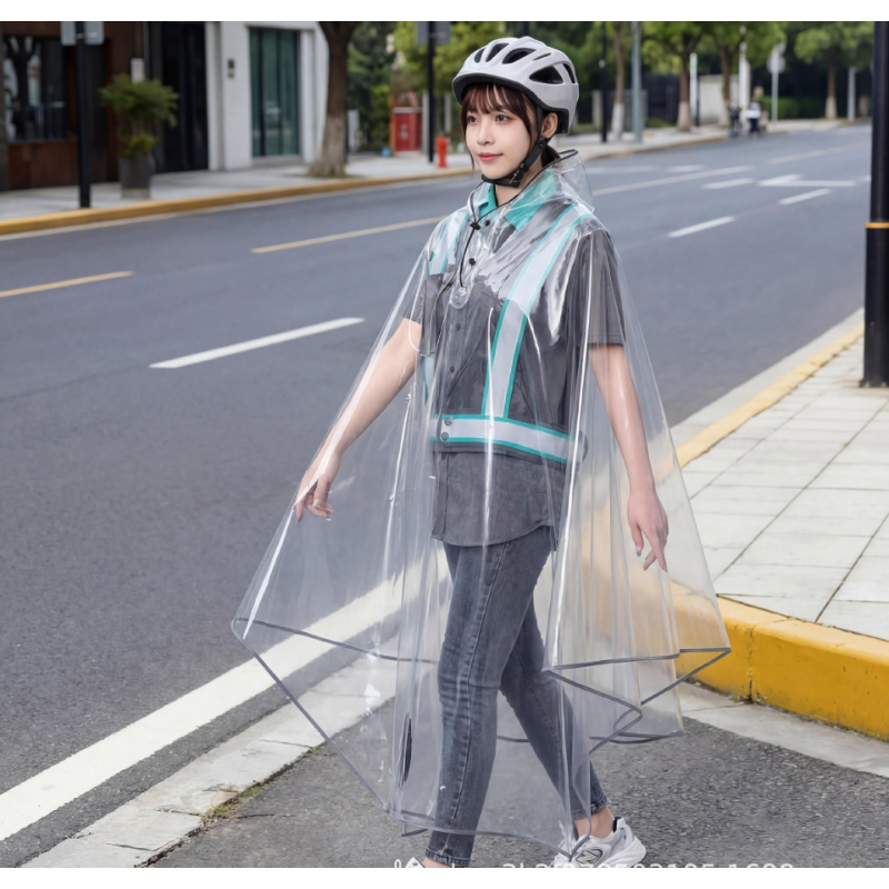 Electric Scooter Raincoat, Ful - Cycling Rain Jacket Commute ulasan dan harga