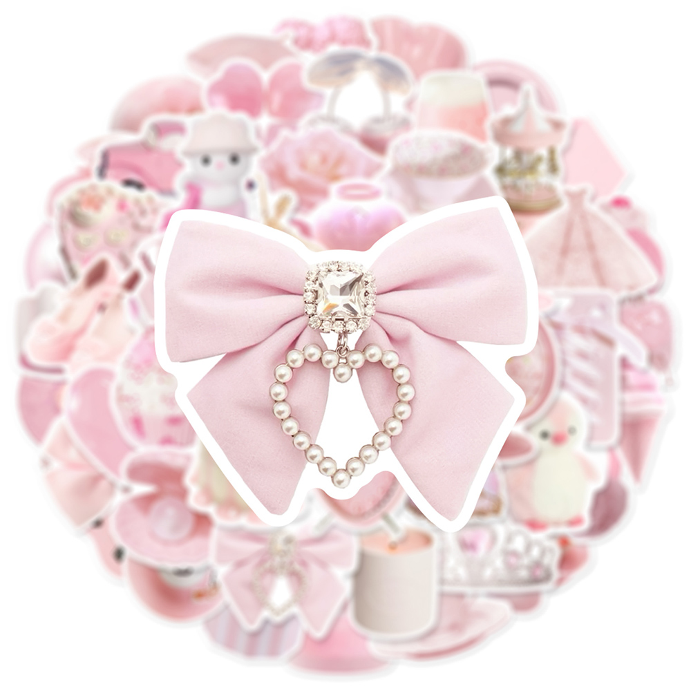 10/30/50pcs Cute Pink Girls St - Cycling Journey ulasan dan harga