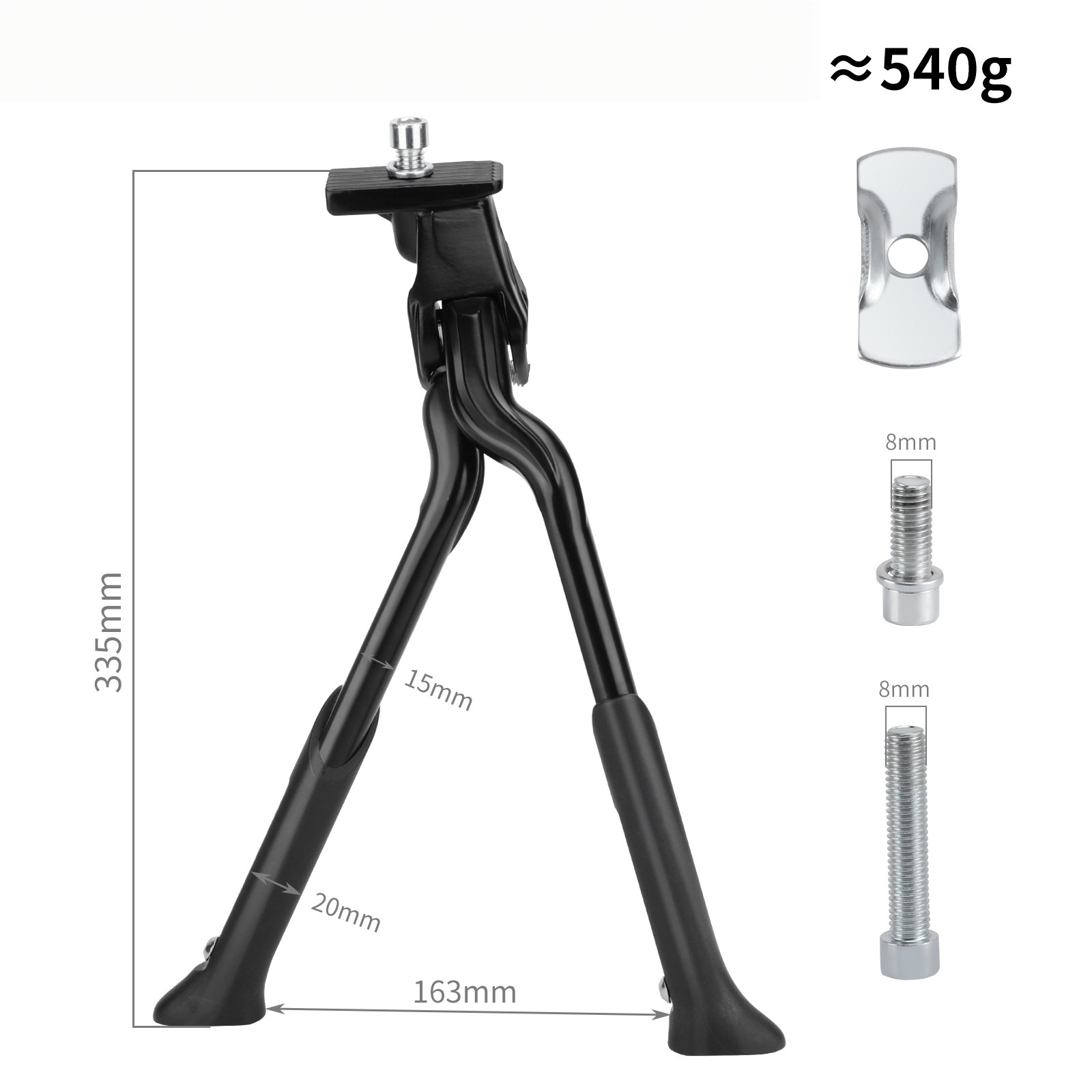 1pc U Bike Kickstand Adjustabl - Cycling Zones ulasan dan harga