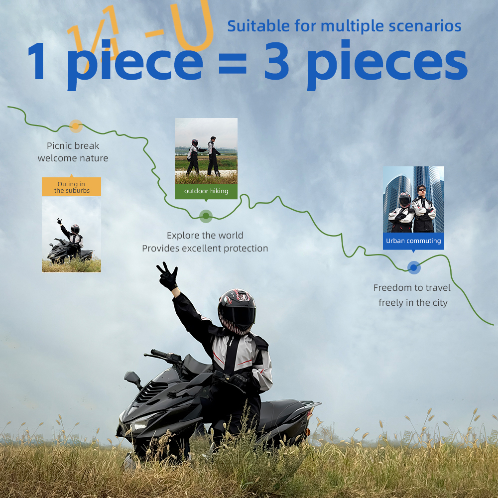Motorcycle Rain Suit Raincoat  - Cycling Rain Jacket Commute ulasan dan harga