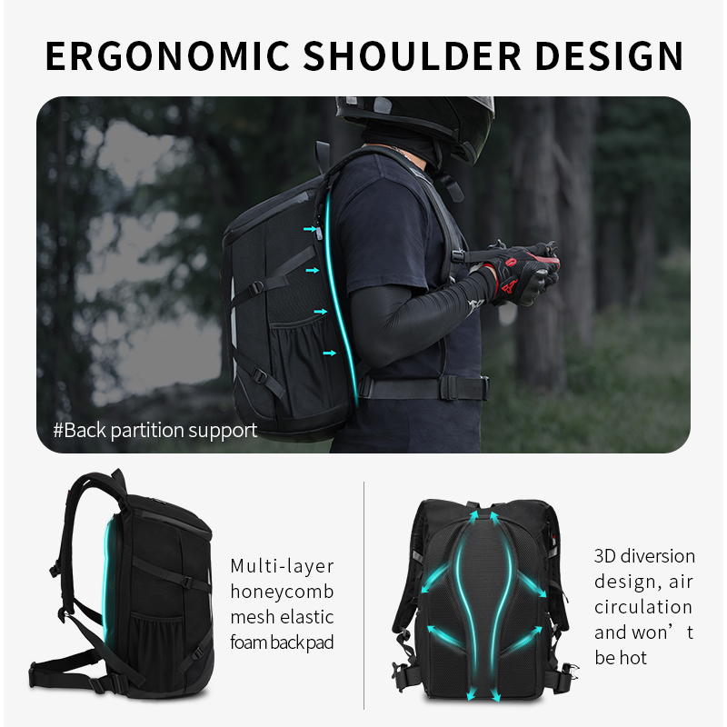 Riding Backpack Motorcycle Hel - Cycling Journey ulasan dan harga