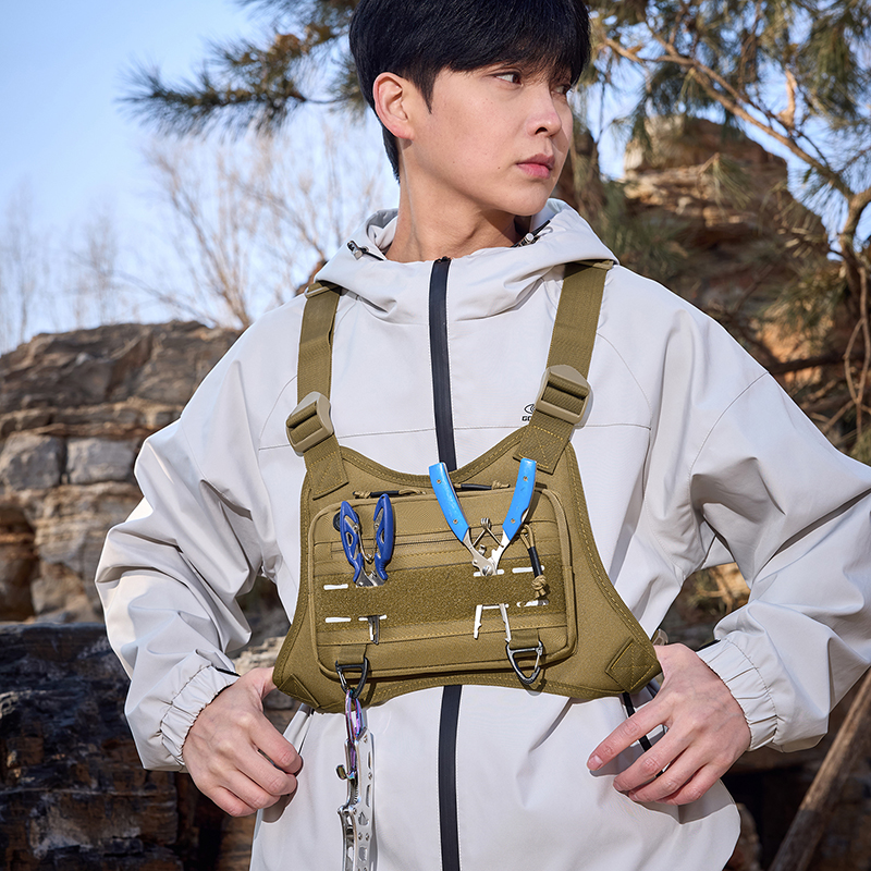 Tactical Front Chest Rig Bag V - Reflective Vest Cycling ulasan dan harga