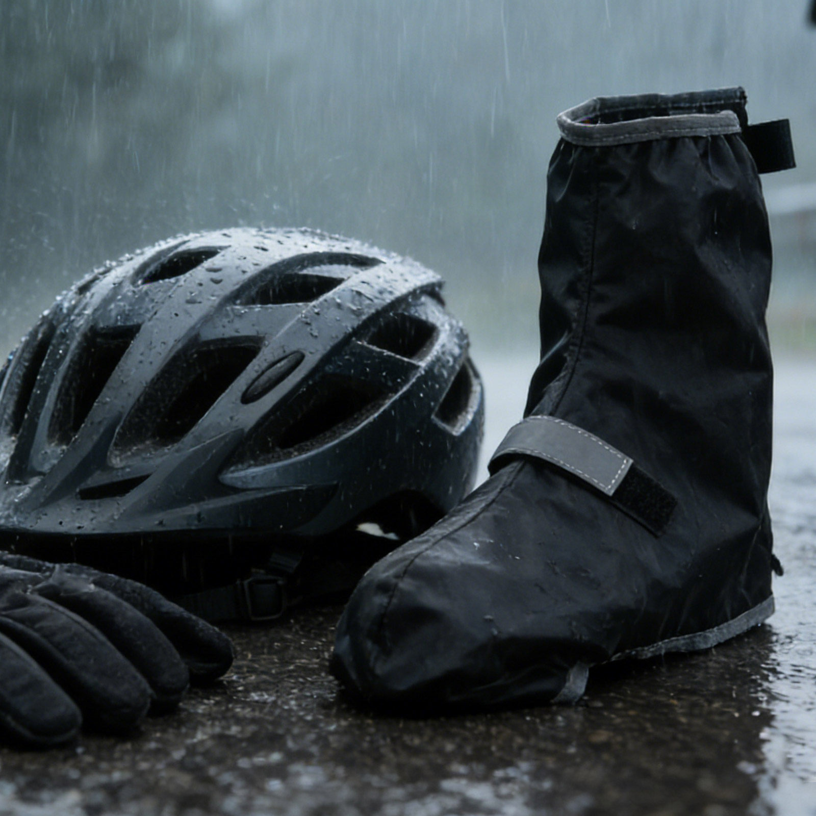 1Pair Waterproof Shoe Covers R - Cycling Commute In Rain ulasan dan harga