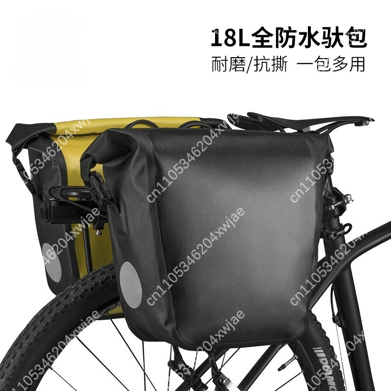 Waterproof Bicycle Pannier Bag - Waterproof Cycling Commute ulasan dan harga