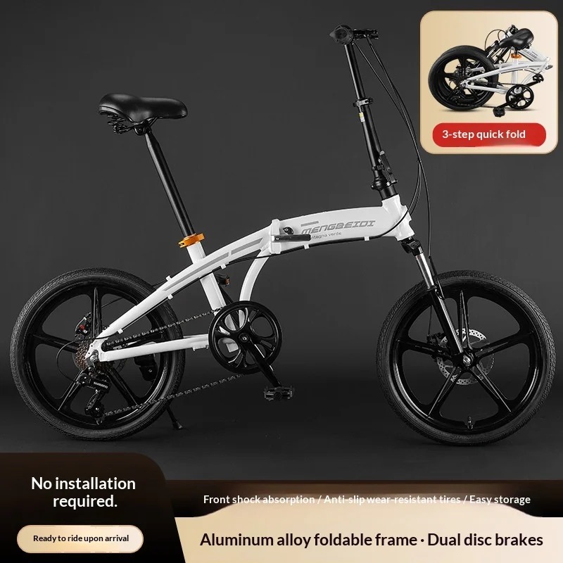 Adult Folding Bike - 20 Inch L - Commuter Biking ulasan dan harga