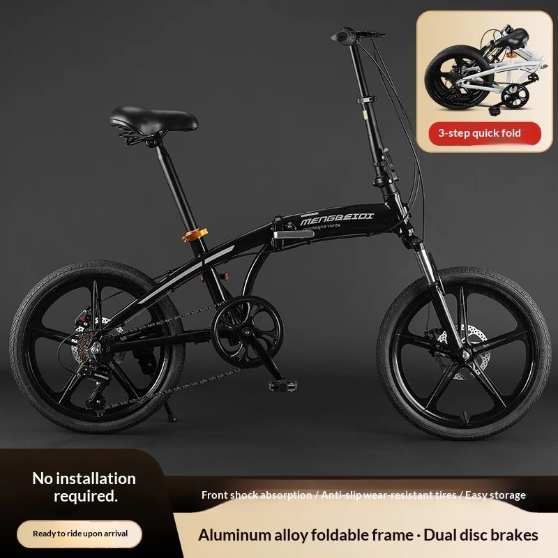 Adult Folding Bike - 20 Inch L - Commuter Biking ulasan dan harga