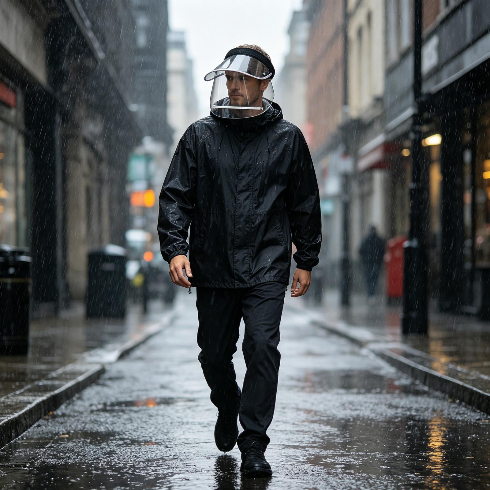 Rainproof Face Shield Clear Wi - Cycling Commute In Rain ulasan dan harga
