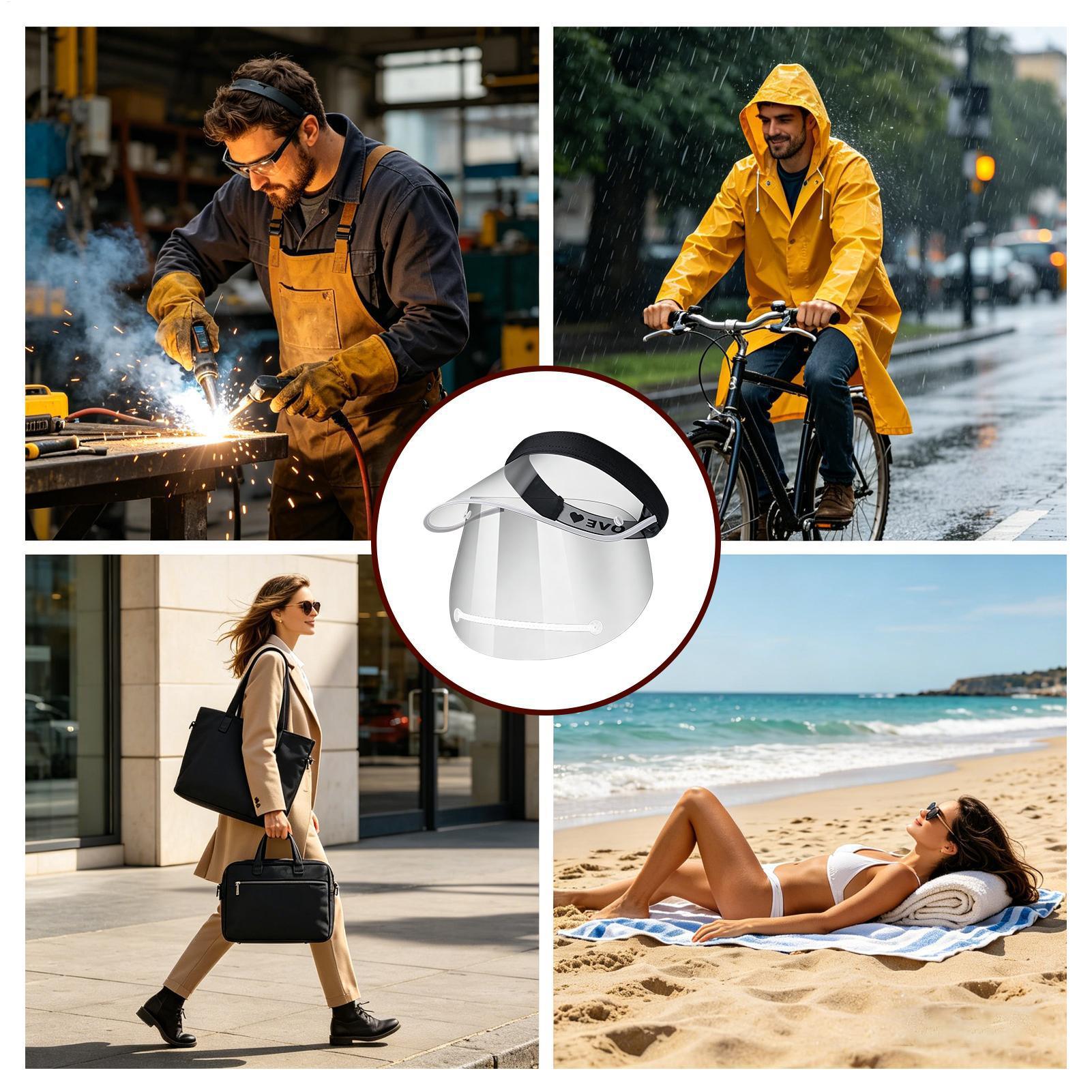 Rainproof Face Shield Clear Wi - Cycling Commute In Rain ulasan dan harga