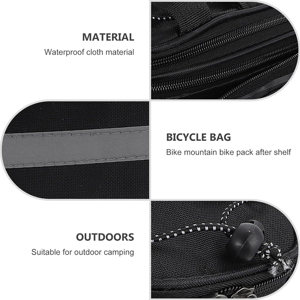1pcs Bicycle Trunk Bag Bike Re - Waterproof Cycling Commute ulasan dan harga