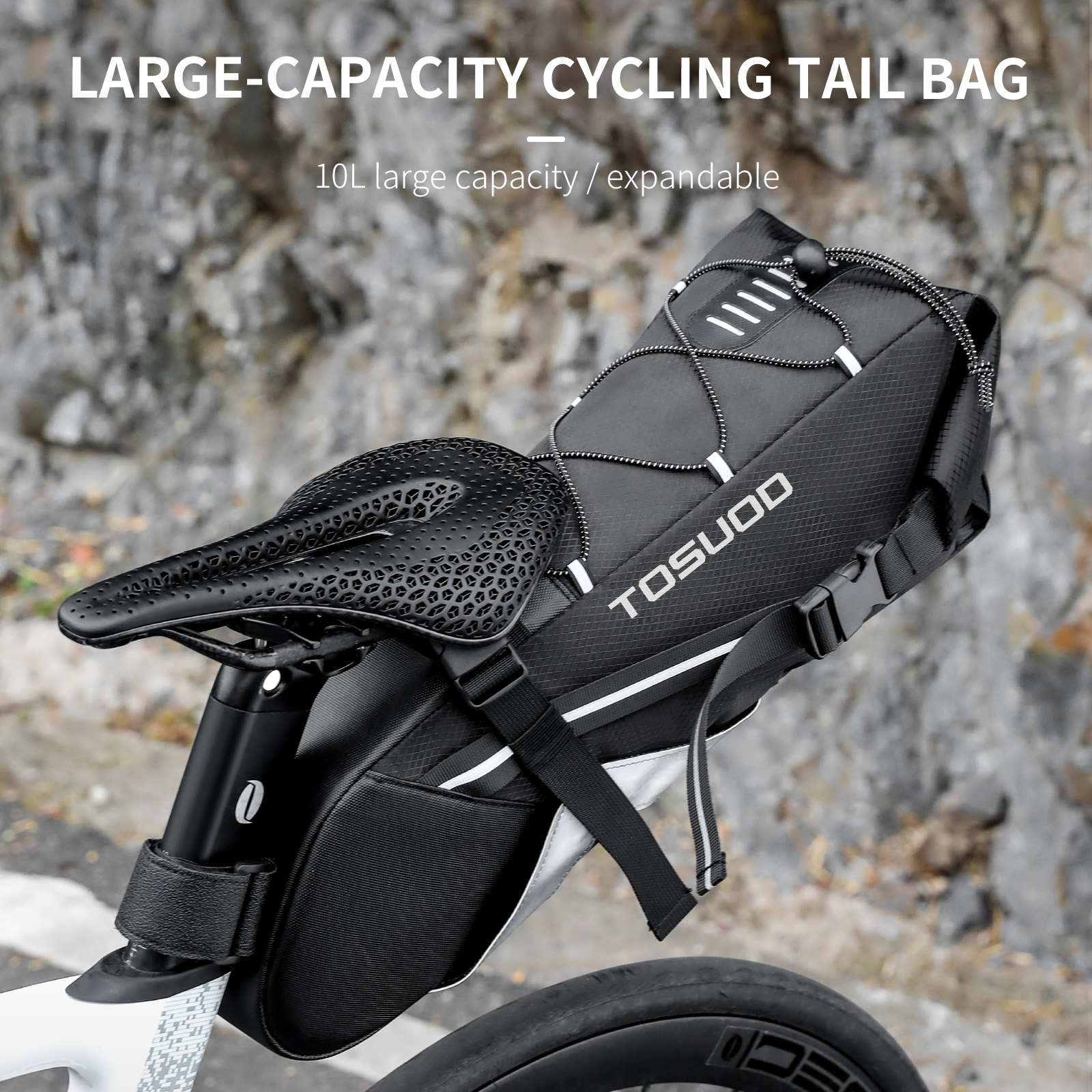TOSUOD Bicycle Rear Bag 10L Ca - Cycling Journey ulasan dan harga