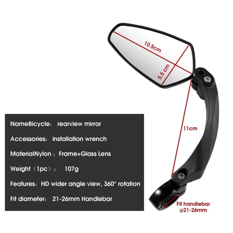 WEST BIKING Bicycle Rear View  - Cycling Zones ulasan dan harga