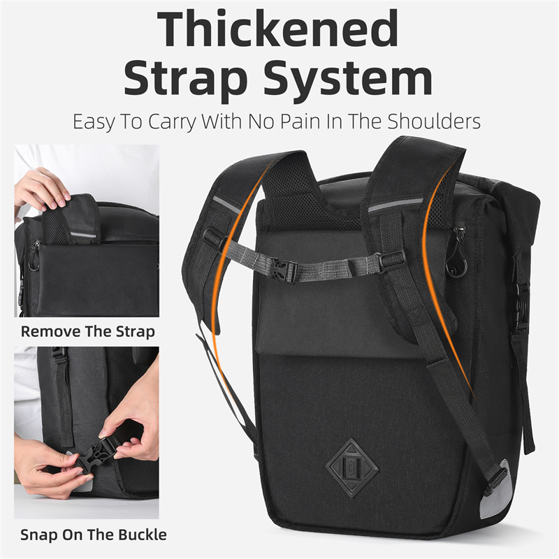 WEST BIKING 17-29L Bicycle Pan - Waterproof Cycling Commute ulasan dan harga