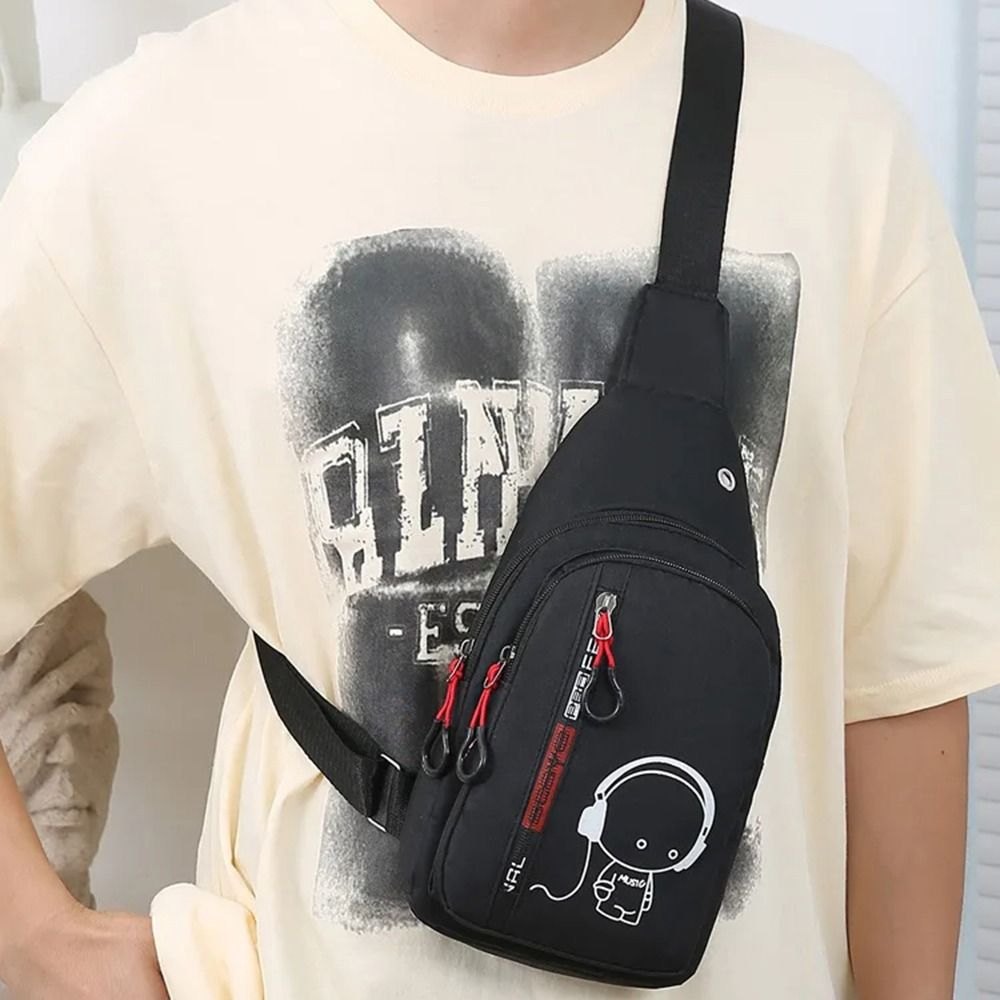 Glow Men's Chest Bag Waterproo - Waterproof Cycling Commute ulasan dan harga