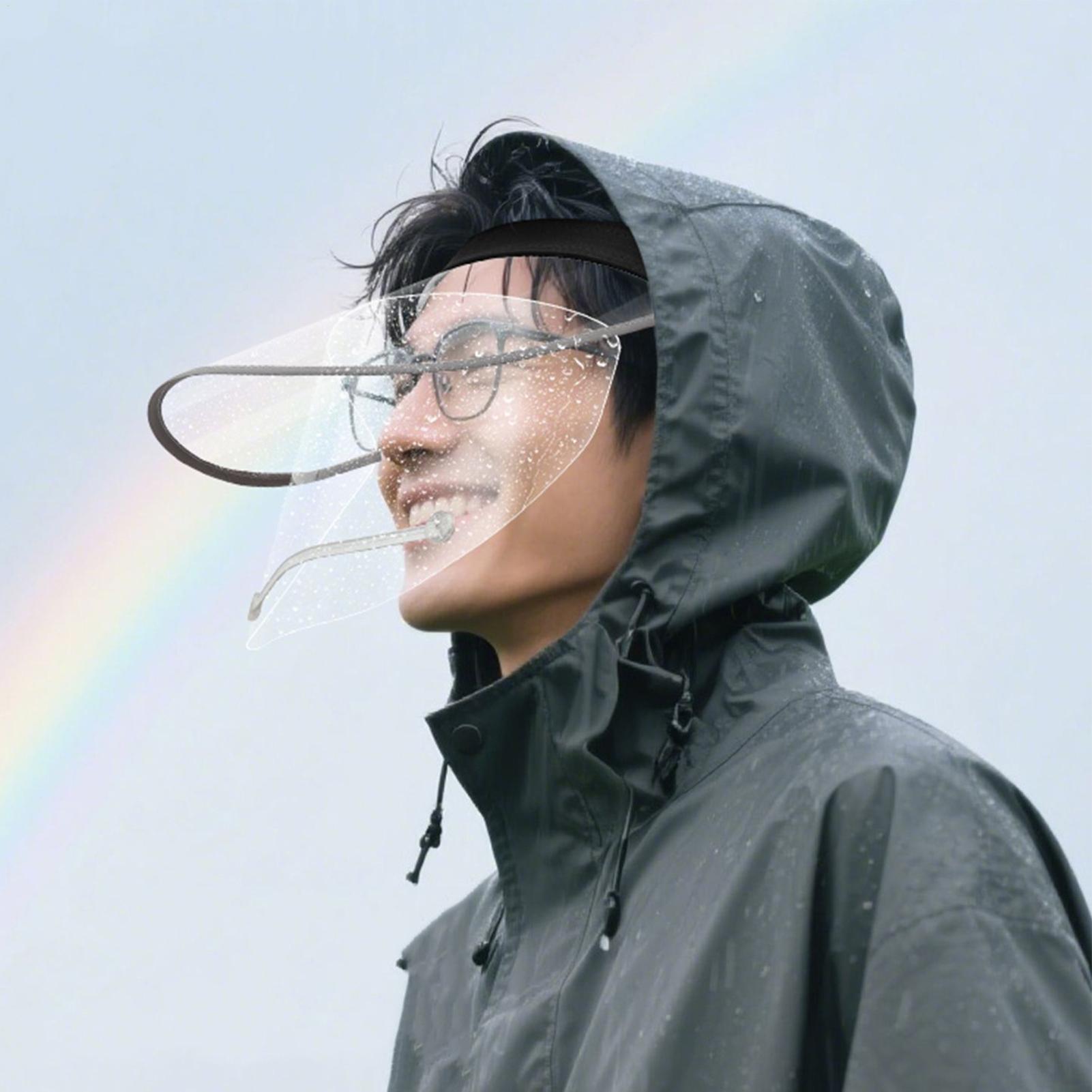 Rain Face Cover With Elastic H - Cycling Commute In Rain ulasan dan harga