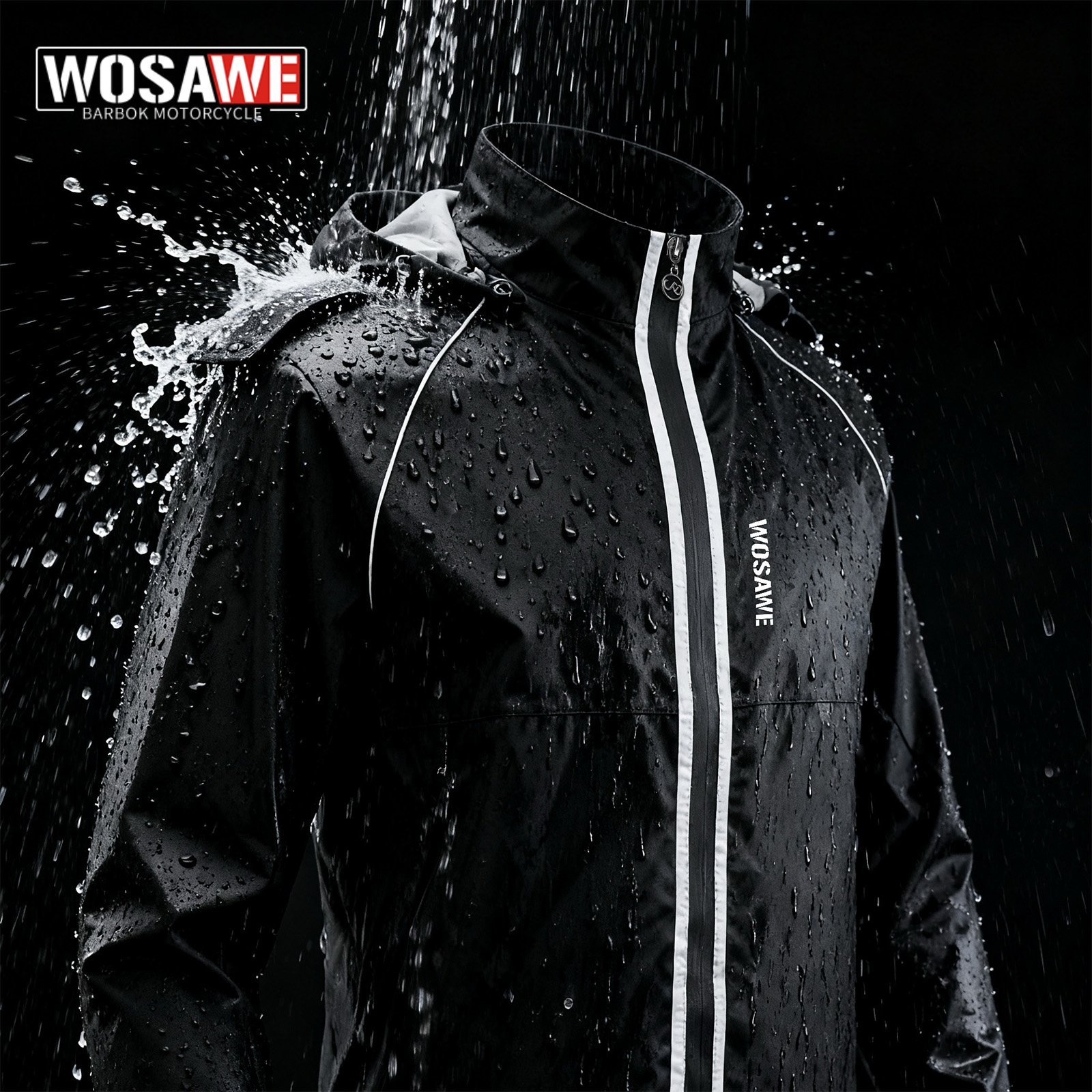 WOSAWE Reflective Motorcycle R - Cycling Commute In Rain ulasan dan harga