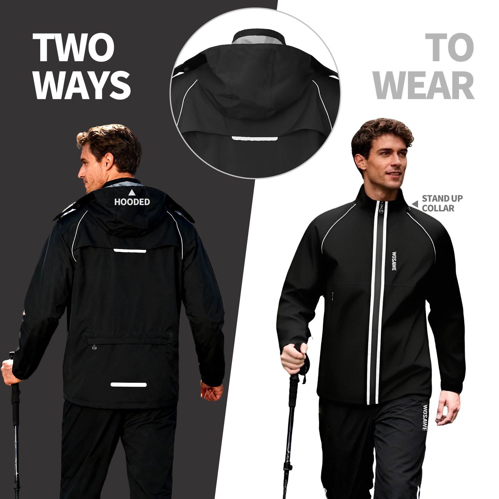 WOSAWE Reflective Motorcycle R - Cycling Commute In Rain ulasan dan harga