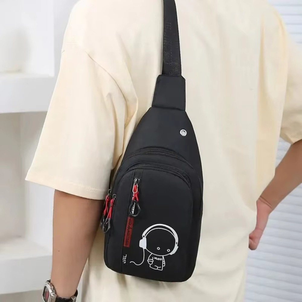 Glow Men's Chest Bag Large Cap - Waterproof Cycling Commute ulasan dan harga