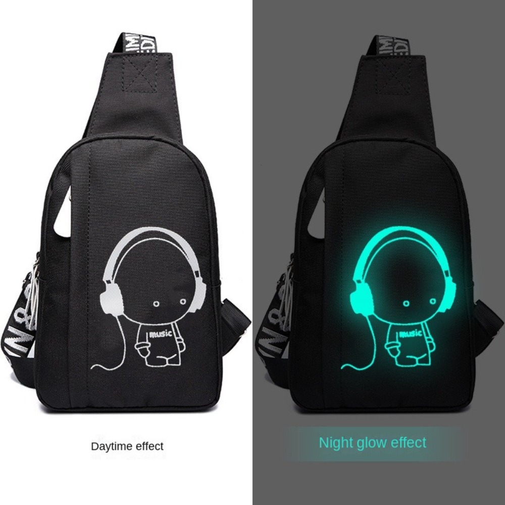 Glow Men's Chest Bag Large Cap - Waterproof Cycling Commute ulasan dan harga