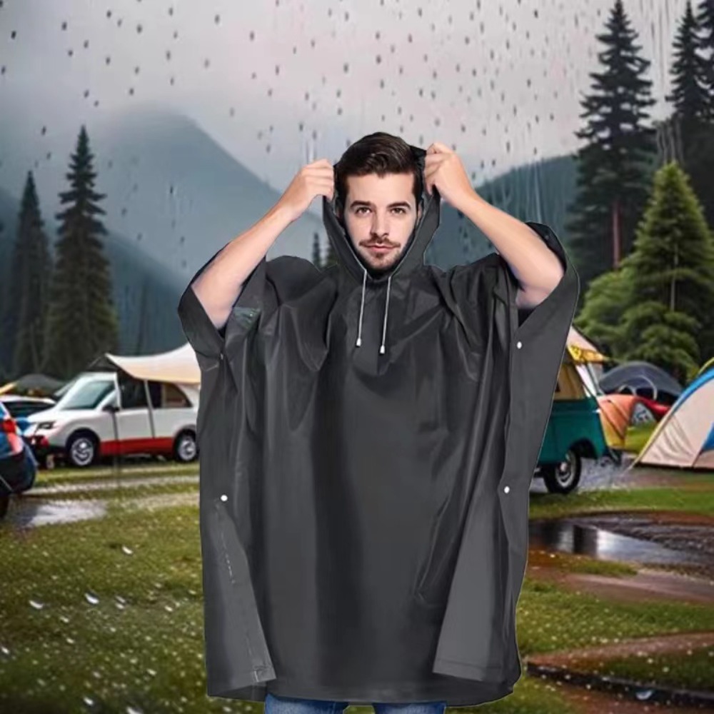 Waterproof Rain Poncho Lightwe - Cycling Rain Jacket Commute ulasan dan harga