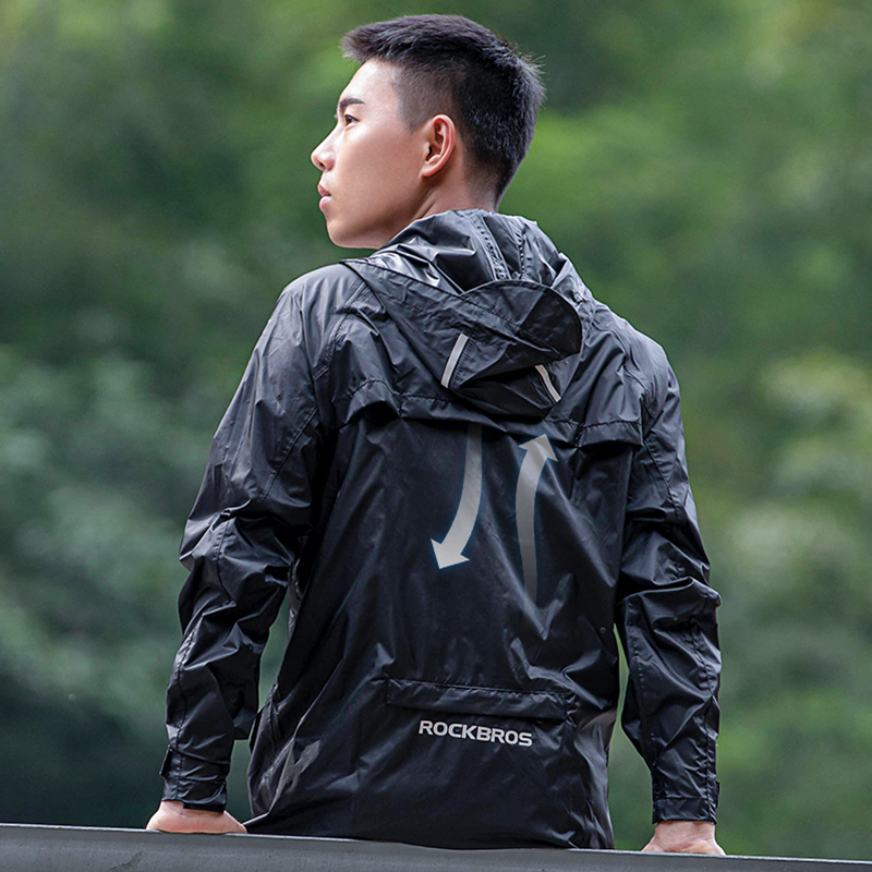 ROCKBROS Waterproof Cycling Ra - Cycling Rain Jacket Commute ulasan dan harga