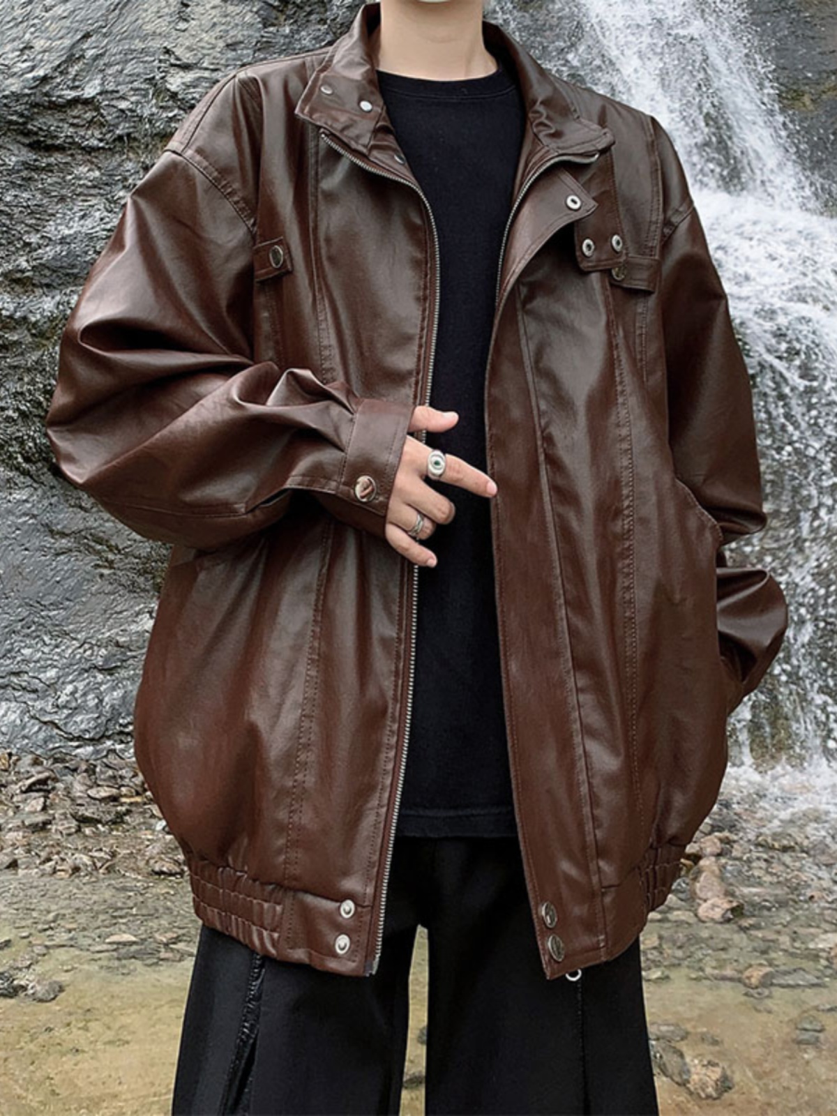 Mens Jacket Coat Beige Bike Cy - Waterproof Cycling Commute ulasan dan harga