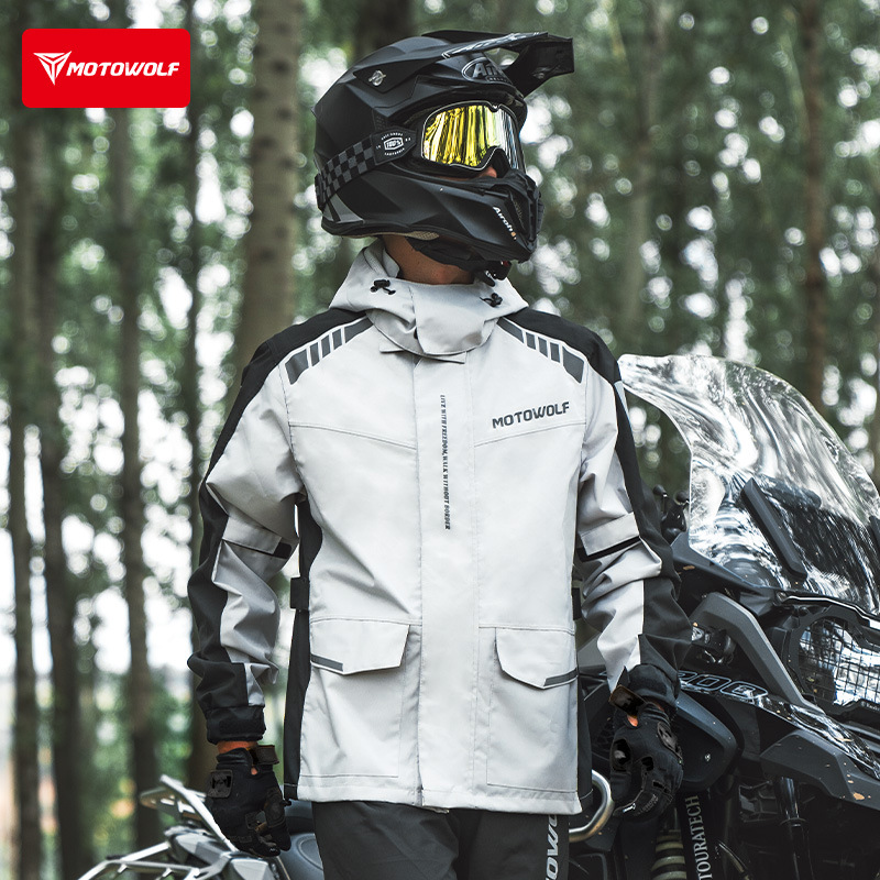 Motowolf Reflective Motorcycle - Cycling Commute In Rain ulasan dan harga