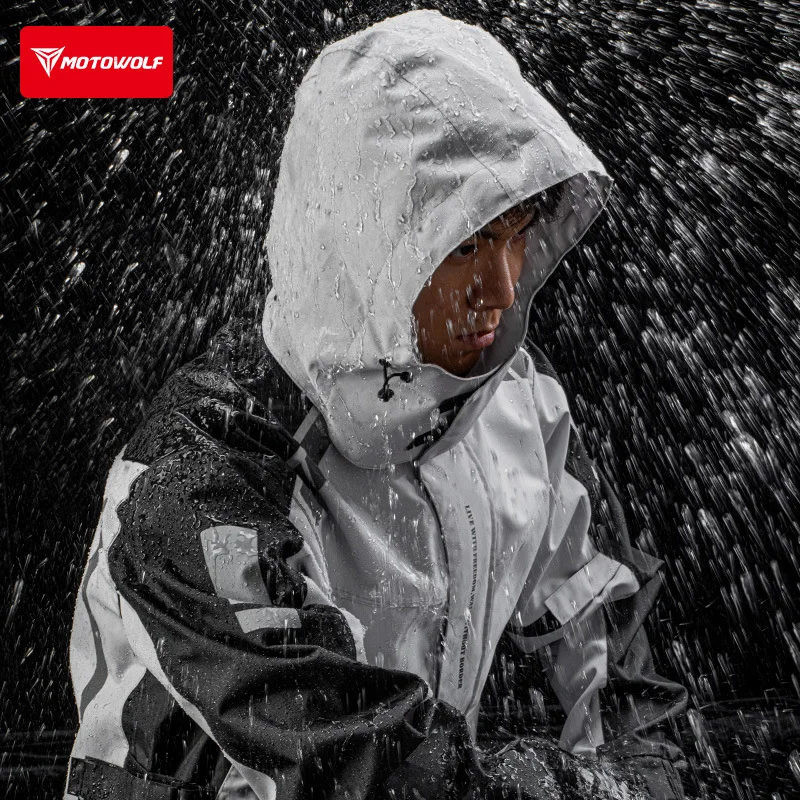 Motowolf Reflective Motorcycle - Cycling Commute In Rain ulasan dan harga