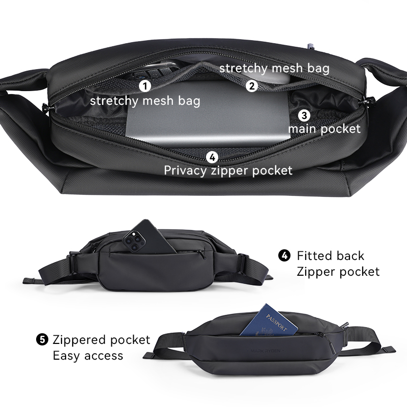 MARK RYDEN Multi-pocket Chest  - Waterproof Cycling Commute ulasan dan harga